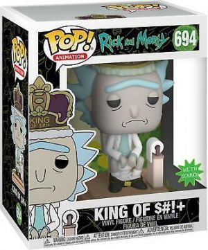 Rick and Morty בובות Pop King Of $#!+ Rick and Morty #694 Funko Pop! Figurine