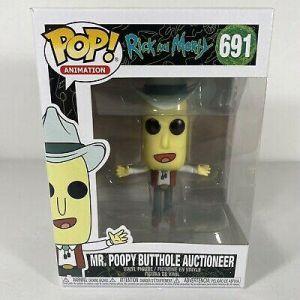 Funko Pop! Rick and Morty Mr. Poopy Butthole Auctioneer 691 Mint Condition MIB