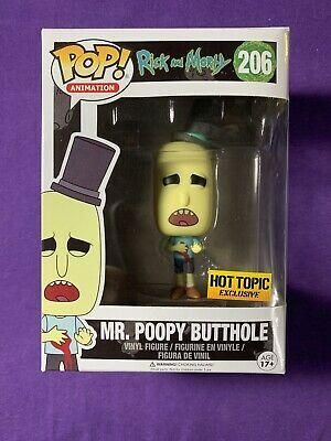 Funko Pop Animation Rick&Morty #206 Mr.poopy Butthole Hot Topic Sticker